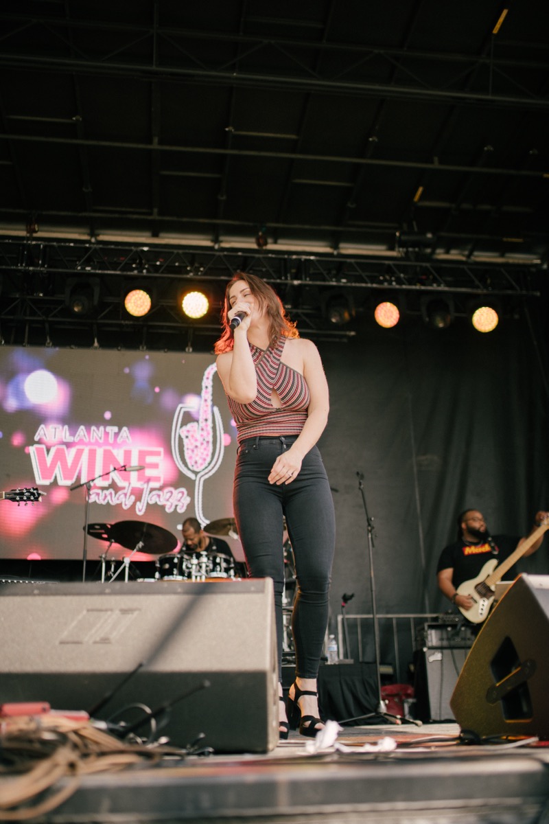 Atlanta Wine and Jazz — performer on stage