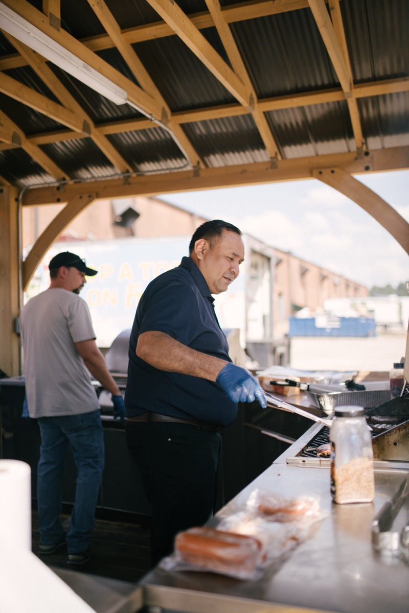 Event — behind the grill