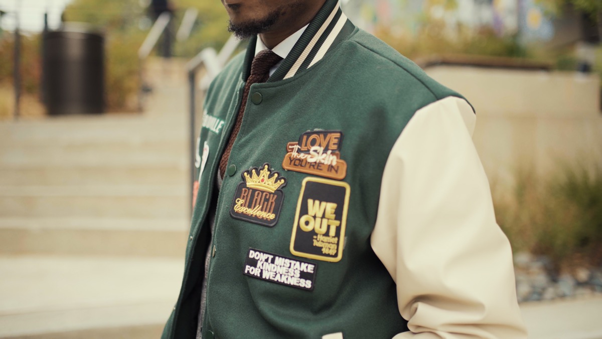 Andre 4 Atlanta — varsity jacket detail